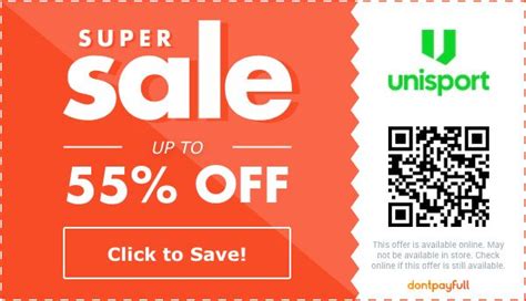 Unisport discount code .